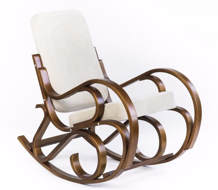 Кресло-качалка Луиза с каркасом из вишни