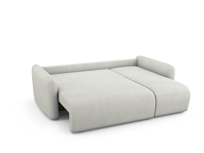 Угловой диван-кровать правый Arti светло-серого цвета - лучшие Угловые диваны в INMYROOM