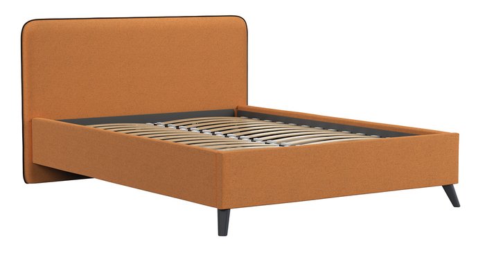 Кровать с подъемным механизмом Миа 140х200 оранжевого цвета - купить Кровати для спальни по цене 30457.0