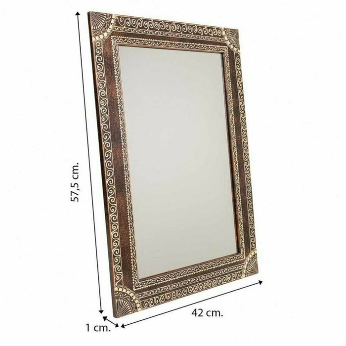 Настенное зеркало 1 x 57 x 42 cm Прямоугольный - купить Настенные зеркала по цене 10579.0