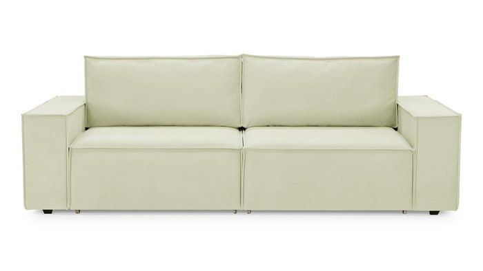 Прямой диван-кровать Софт 2 светло-бежевого цвета