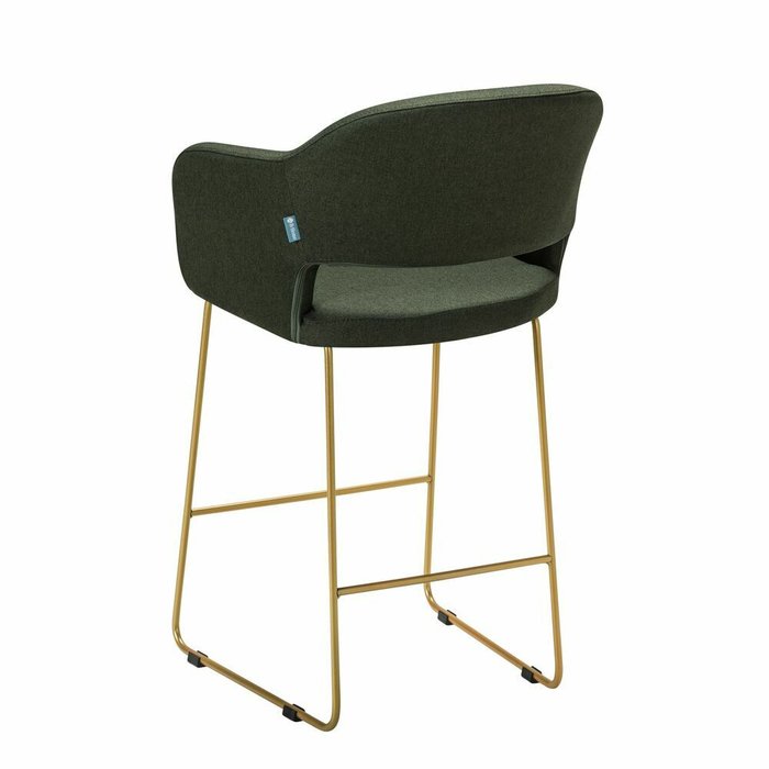 Полубарный стул Oscar тёмно-зеленого цвета - лучшие Барные стулья в INMYROOM