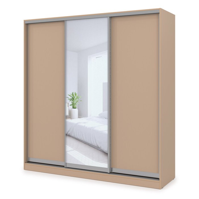 Шкаф-купе Comfort 21.9 бежевого цвета Шкаф-купе Comfort 21.9 бежевого цвета