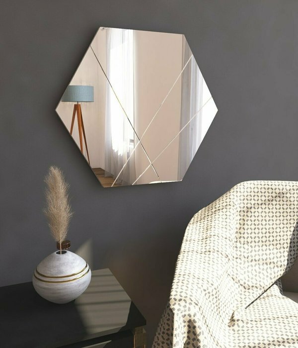 Настенное зеркало Decor 60х70 с основанием из MDF - лучшие Настенные зеркала в INMYROOM