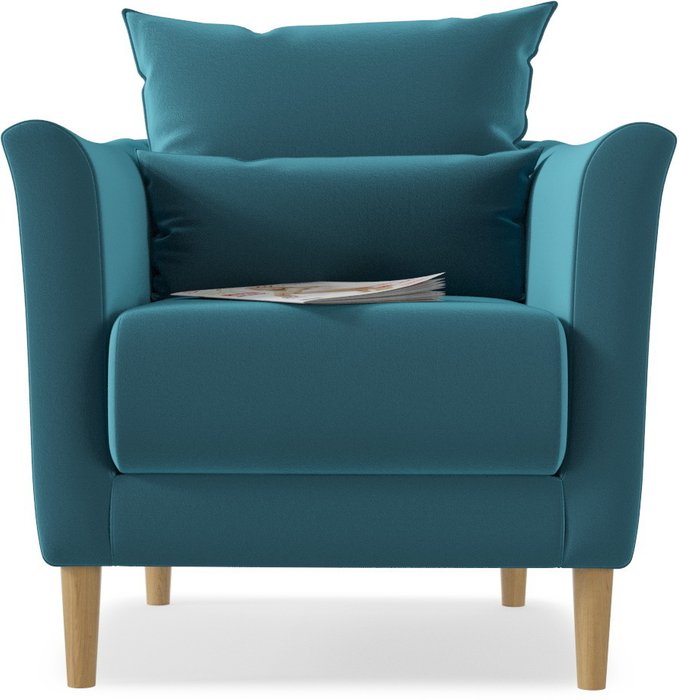 Кресло Катрин Azur голубого цвета  - купить Интерьерные кресла по цене 17350.0