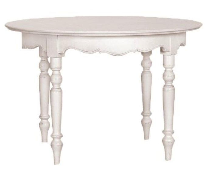Обеденный раздвижной столик Нордик белого цвета - купить Обеденные столы по цене 170400.0