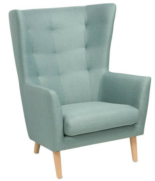 Кресло для отдыха Саари мятно-серого цвета