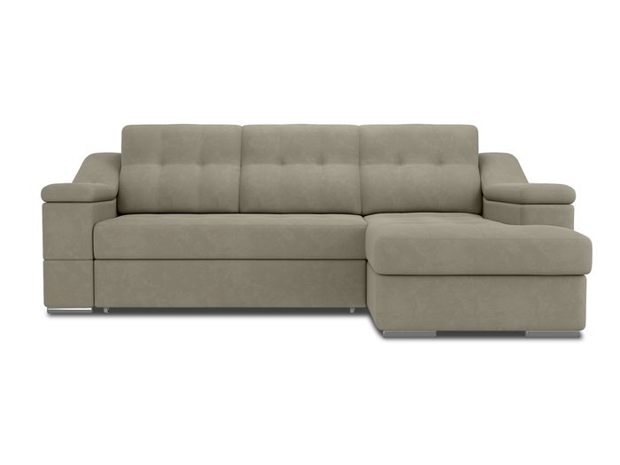 Угловой диван-кровать Liverpol бежево-серого цвета