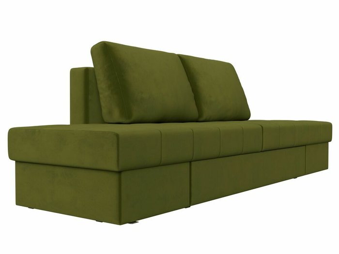 Прямой диван трансформер Сплит зеленого цвета - лучшие Прямые диваны в INMYROOM