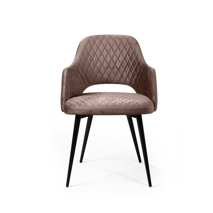 Комплект из четырех стульев William с подлокотниками пепельно-бежевого цвета - лучшие Обеденные стулья в INMYROOM
