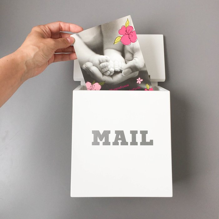 Детский почтовый ящик белого цвета - лучшие Декоративные коробки в INMYROOM