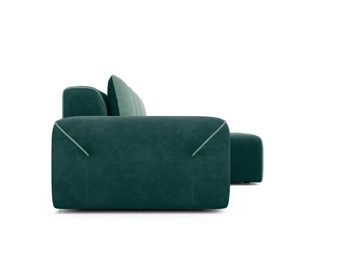 Угловой диван-кровать Portu темно-бирюзового цвета - лучшие Угловые диваны в INMYROOM