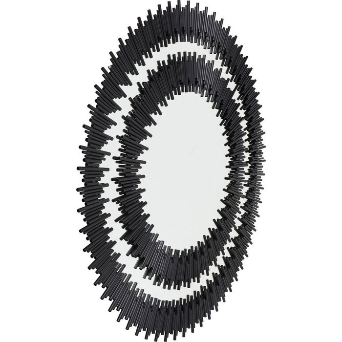 Настенное зеркало Solare в раме черного цвета - лучшие Настенные зеркала в INMYROOM