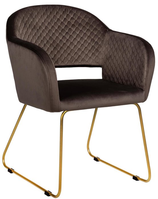 Стул с подлокотниками Oscar коричневого цвета - купить Обеденные стулья по цене 12090.0