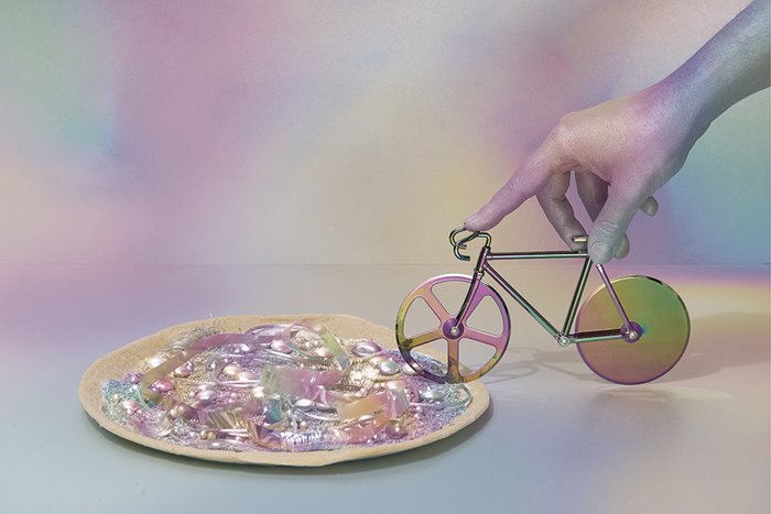 Нож для пиццы из нержавеющей стали Doiy the fixie радужный - лучшие Аксессуары для кухни в INMYROOM