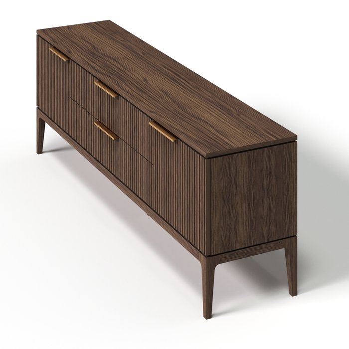 Тумба для телевизора Bryce коричневого цвета - лучшие Тумбы для ТВ в INMYROOM