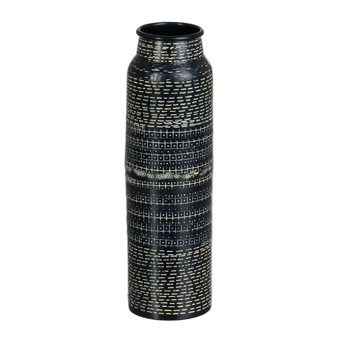 Ваза Чёрный Алюминий 9 x 9 x 30,5 cm