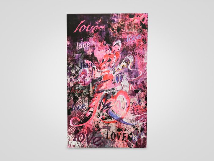 НАСТЕННЫЙ ДЕКОР «LOVE» 100х60 см - купить Принты по цене 4960.0