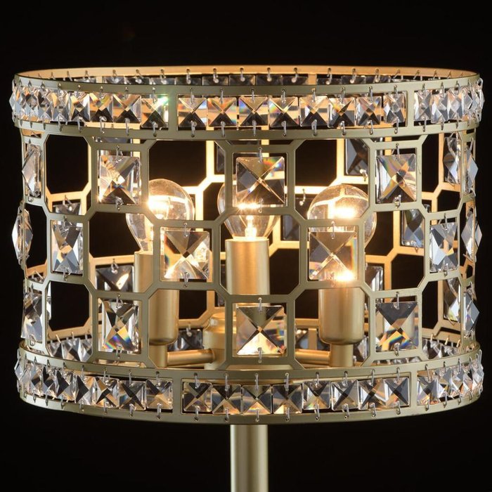 Настольная лампа Монарх с хрустальными элементами - купить Настольные лампы по цене 25560.0