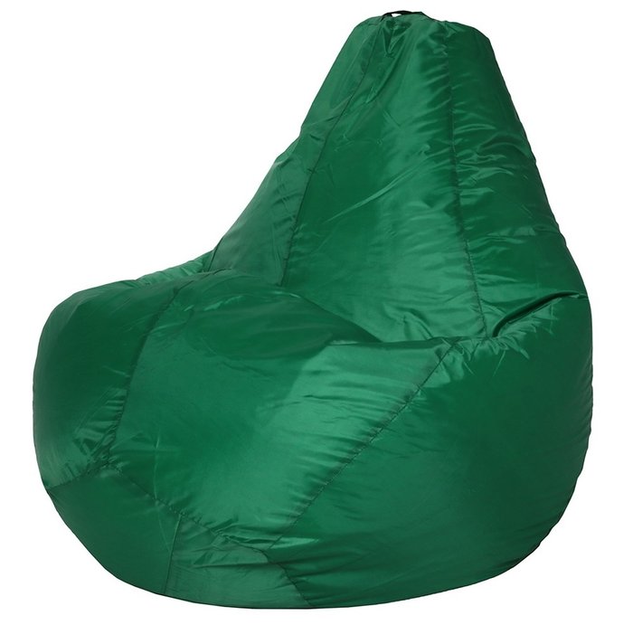Кресло-мешок Груша 2XL в обивки из ткани оксфорд темно-зеленого цвета