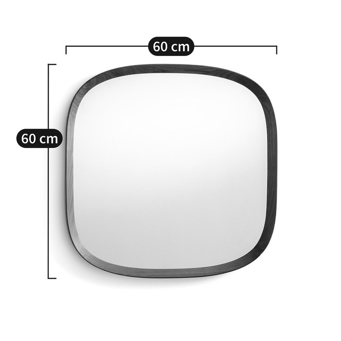 Настенное зеркало Orion 60х60 коричневого цвета - лучшие Настенные зеркала в INMYROOM