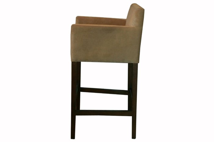 Барный стул Strada в обивке коричневого цвета