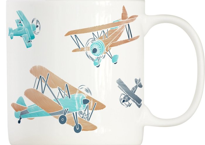 Кружка "Biplane" из фарфора