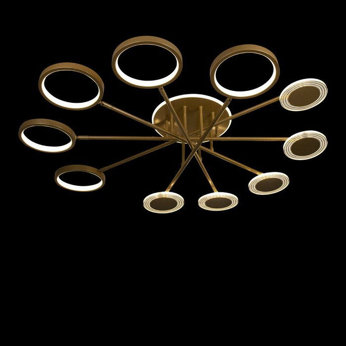 Потолочная светодиодная люстра Loft IT Megan 10164M Gold - лучшие Потолочные люстры в INMYROOM