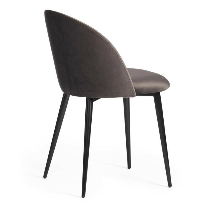 Набор из четырех стульев Monro темно-серого цвета - лучшие Обеденные стулья в INMYROOM