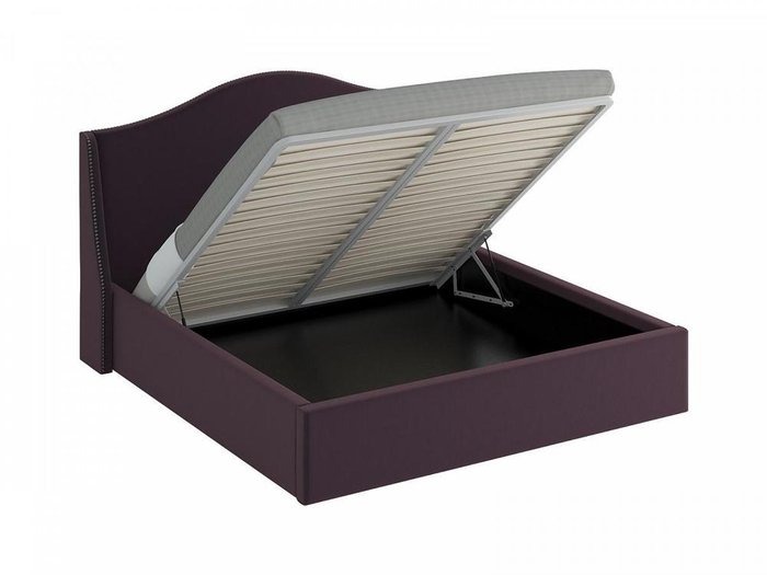 Кровать Soul фиолетового цвета с подъемным механизмом 200x200 - купить Кровати для спальни по цене 76590.0