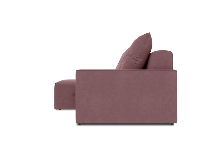 Угловой диван-кровать левый Bronks темно-розового цвета - лучшие Угловые диваны в INMYROOM