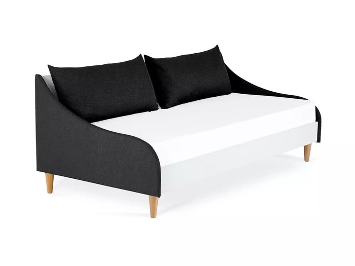 Кровать Rili 90х190 черного-белого цвета - купить Кровати для спальни по цене 30870.0