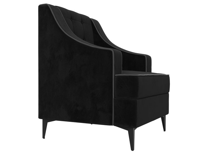 Кресло Марк черного цвета - лучшие Интерьерные кресла в INMYROOM
