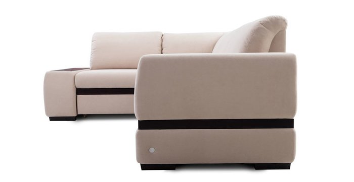 Угловой диван-кровать Миста бежевого цвета - лучшие Угловые диваны в INMYROOM