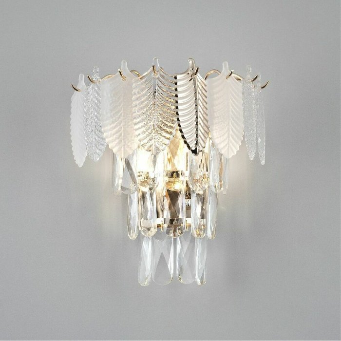 Настенный светильник ML.602.02 (хрусталь, цвет прозрачный) - купить Подвесные светильники по цене 8600