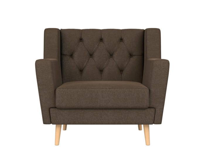 Кресло Брайтон Люкс коричневого цвета - купить Интерьерные кресла по цене 24999.0