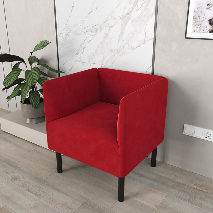 Кресло Монреаль красного цвета - купить Интерьерные кресла по цене 11990.0