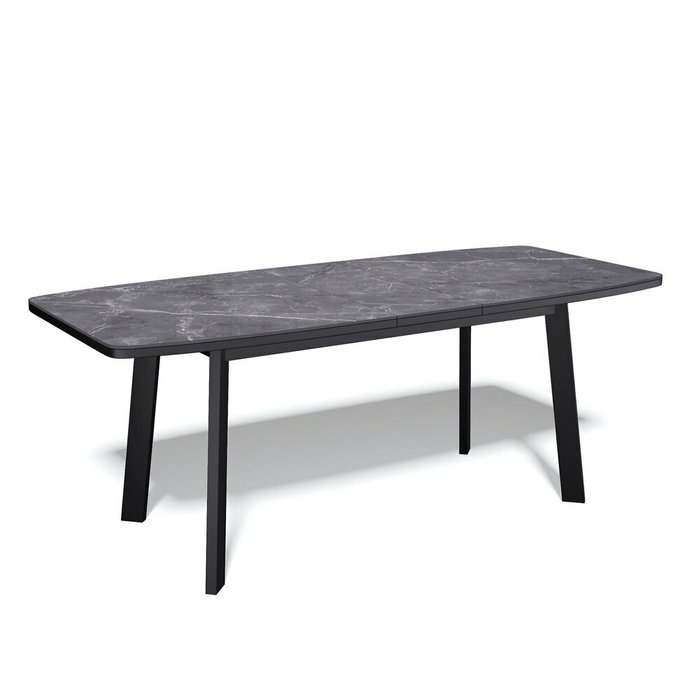 Раздвижной обеденный стол AA140 черного цвета - купить Обеденные столы по цене 41310.0