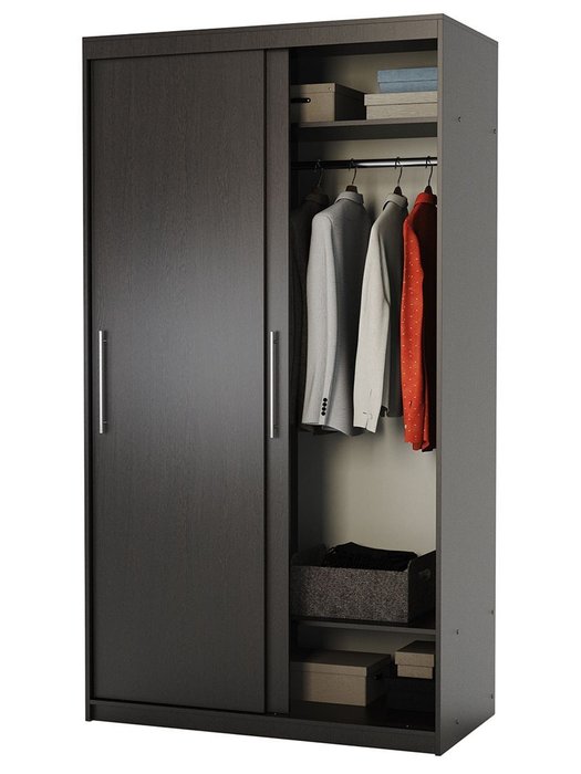 Шкаф-купе Эконом 100 цвета венге - лучшие Шкафы-купе в INMYROOM Шкаф-купе Эконом 100 цвета венге - лучшие Шкафы-купе в INMYROOM