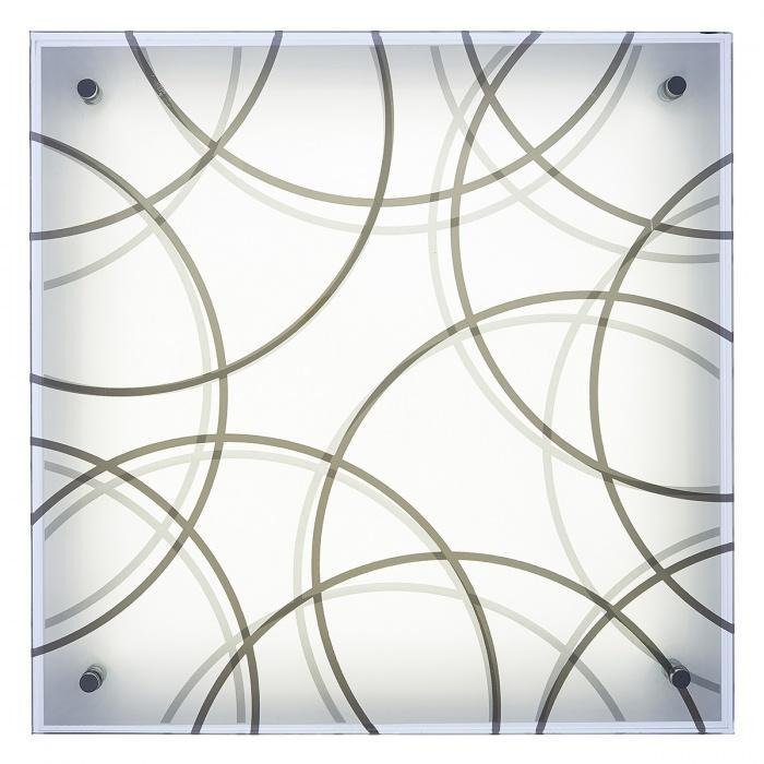 Настенно-потолочный светодиодный светильник Omaka из металла и стекла 