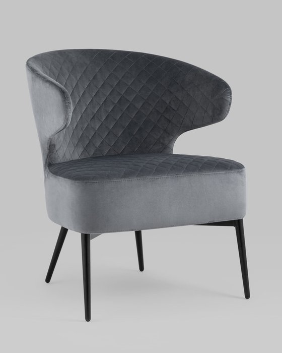 Кресло Royal темно-серого цвета - купить Интерьерные кресла по цене 20400.0