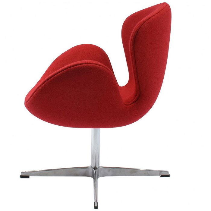Кресло Swan красного цвета - лучшие Офисные кресла в INMYROOM