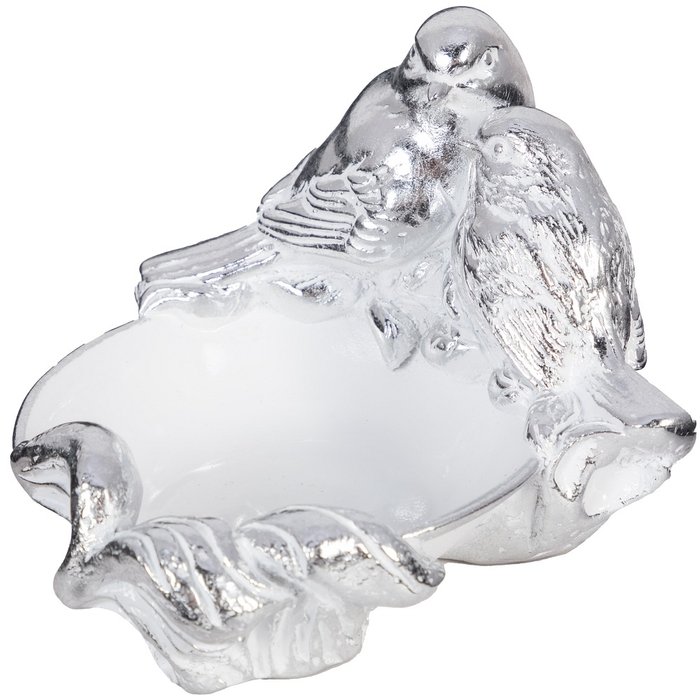 Подставка для украшений Птички бело-серебряного цвета - купить Шкатулки по цене 3530.0