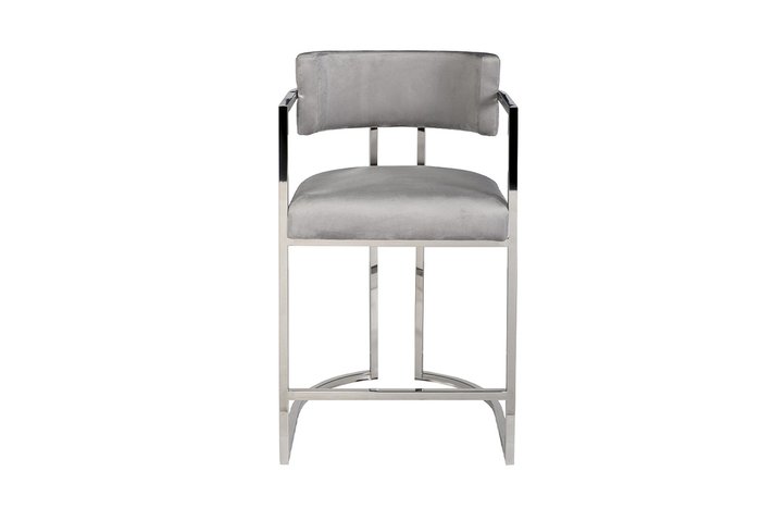 Стул полубарный серого цвета - купить Обеденные стулья по цене 47400.0