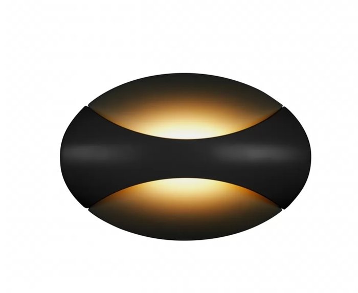 Настенный светильник Flux черного цвета