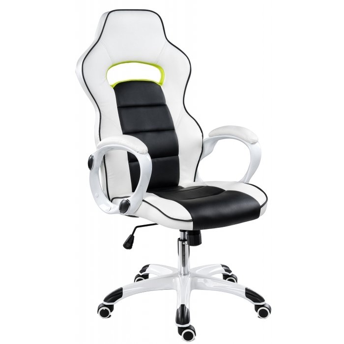 Компьютерное кресло Lider черно-белого цвета