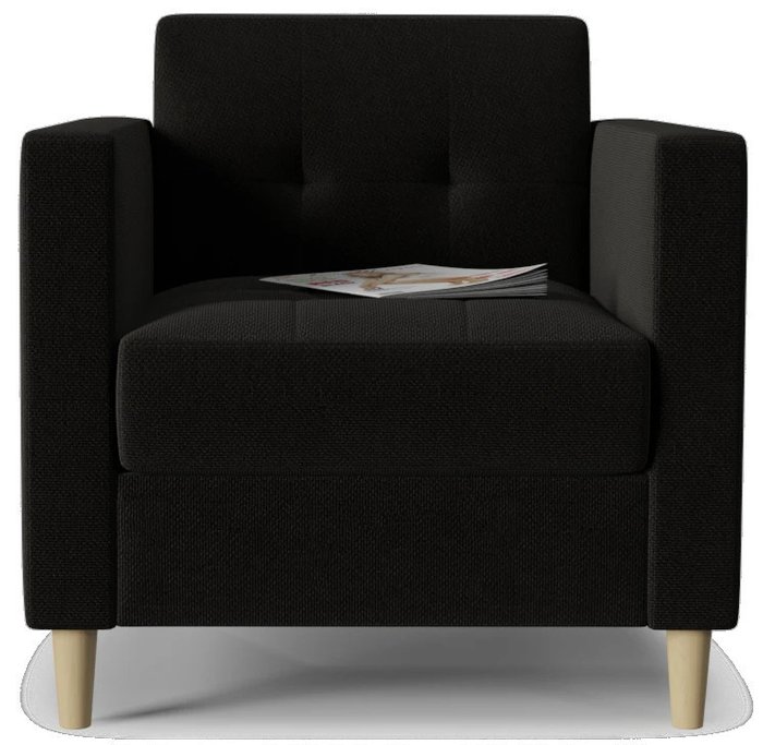 Кресло Квест Black черного цвета - купить Интерьерные кресла по цене 15689.0