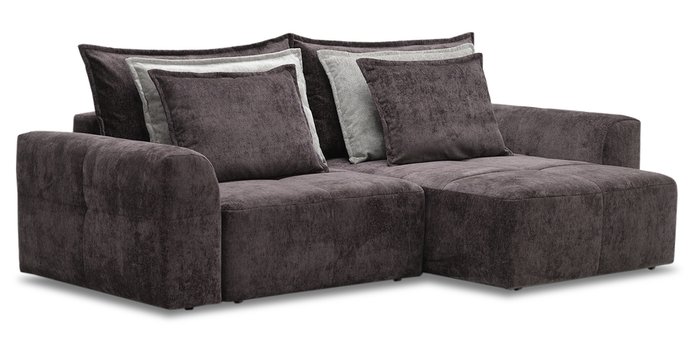 Угловой диван-кровать Ладья Ройс фиолетового цвета - купить Угловые диваны по цене 52430.0