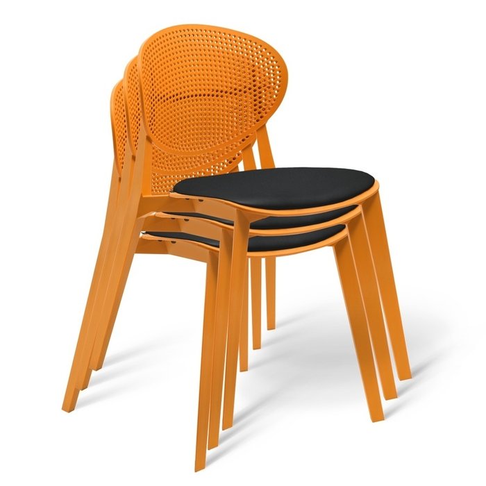 Стул Manfred оранжевого цвета - купить Обеденные стулья по цене 5490.0