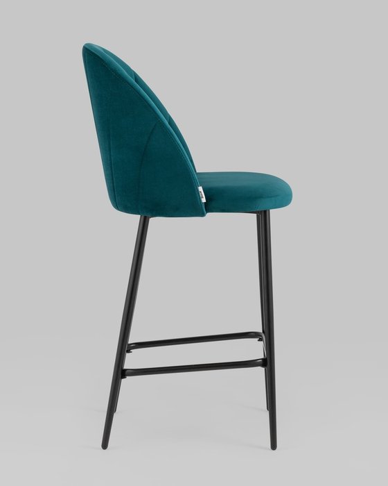 Стул полубарный Логан зеленого цвета - лучшие Барные стулья в INMYROOM